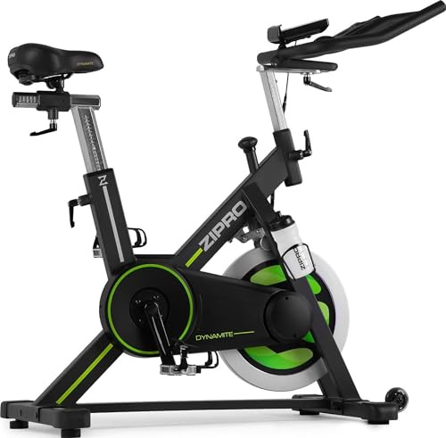 Zipro Cyclette Dynamite, Fitness Bike Ergometrico, Trainer Magnetico per Bicicletta, Ergometro fino a 130 kg, Bici da Interno, Cyclette per Allenamenti Domestici, Cyclette da Ciclismo con Cavo