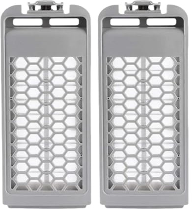 2 pieces Washing Machine Filter Box,compatible for Samsung WA406DJHDWR/SA Washing Machine Fluff Filter DC63-0102196A/DC63-01021A