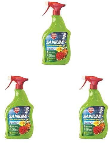 Protect Garden Sanium AL PFnPO, Insetticida Sistemico Pronto Uso. Elimina Afidi, Cocciniglia, Mosca Bianca. Rapida Azione Abbattente. Fino a 8 Settimane di Protezione 800ml (Confezione da 3)