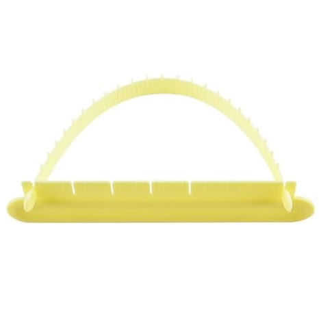 Cake Arc Ruler Tool - Adjustable Fondant Cake Arch Measure Aid, Marking Divider with Scale for Pastry Candy Cream Fondant Edges Decoration | Cake Aid(Yellow+2pcs)