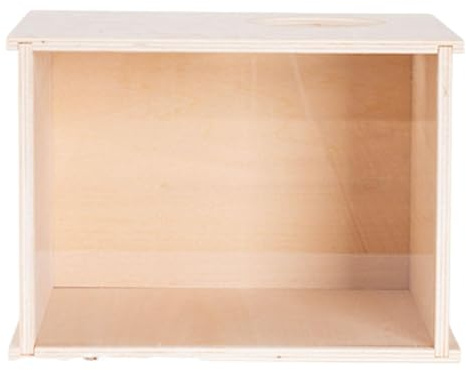 Ronyme Caja de excavación para hámster, Juguete de escondite, Tapa extraíble, Accesorio versátil, Estructura Estable para Animales pequeños, recinto de, Size M
