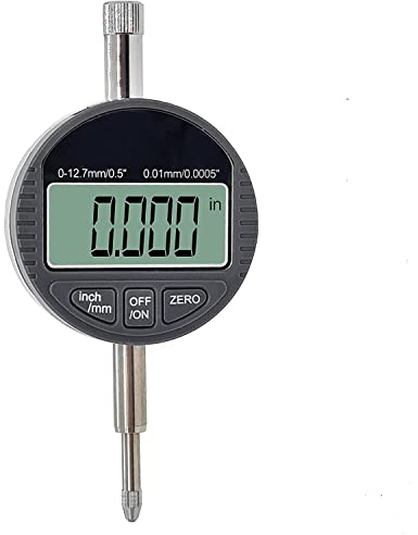 KATSU Comparatore Centesimale Digitale DTI 0-12,7mm 0,01mm/0,0005 LCD di Grandi Indicatore a Quadrante Digitale Calibro Strumenti di Misura ad Alta Precisione 401121