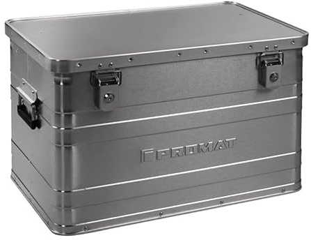 Unbekannt Aluminiumbox Alubox Lagerkiste Transportkiste Transportbox extra stabil und Robust (70 Liter)