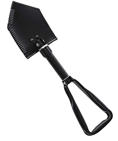 Mil-Tec US 2.5mm Trifold Pala con Custodia Nero