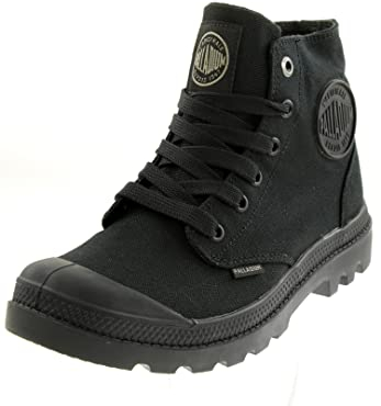 Palladium MONO krom ~ dark grå ~ M 73089-017-M unisex vuxen halvskor med snörning, svart, 42 EU