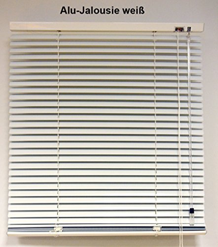 Aluminium-Jalousie 90x130 cm (BxL) weiß
