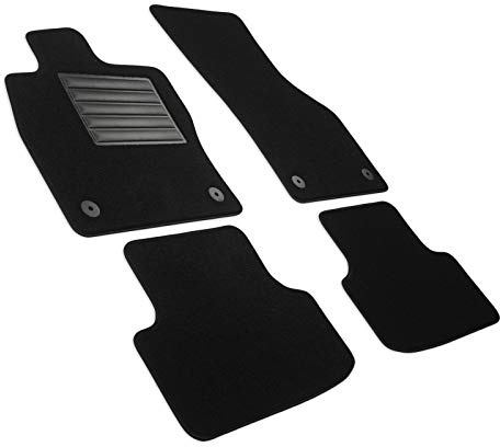 MDM SP-7111 Fußmatten Velours Autoteppich passend für Seat Ateca 09.2016>, black