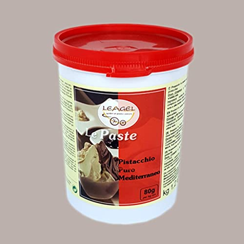 Pasta Pistacchio Puro Mediterraneo Leagel - 1,2 Kg | per Gelato e Dolci