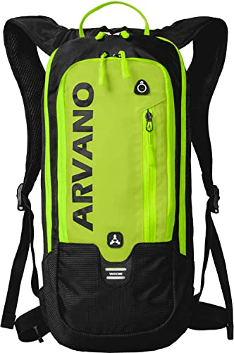 Arvano Mountainbike-Rucksack, kleiner Fahrrad-Rucksack, Tagesrucksack, leicht, atmungsaktiv, Ski-Rucksack, 6 l, Lauftasche, MTB, Fahrrad, Skifahren, Reiten, Wandern, Klettern, Herren und Damen