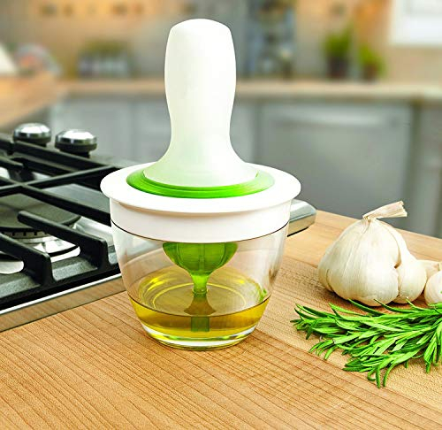 bingx Oil Bottle Barbecue Brush Turkey Baster Pastry Brush Set With Thick Glass Bowl Silicone Oil Dispenser for BBQ Baking Grilling