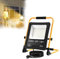 YRHome 200W LED Fluter Flutlicht Warmweiß mit Stecker Baustrahler Scheinwerfer + Gelb Stativ Baulampe Wasserdicht IP66 Außenbereich Innen Garten Garage