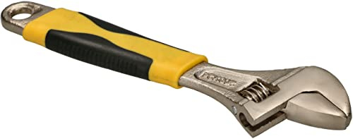 KOTARBAU® Adjustable Wrench Chrome Vanadium Steel Adjustable Spanner Single Open-End Spanner with Rubber Grip (200mm)