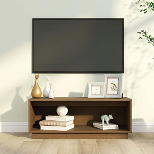 FIRBNUS 90x35x35 cm TV Board TV Schrank Fernsehtisch TV Lowboard TV-MöBel & PhonomöBel Fernseher Schrank TV Bank TV Stand Honigbraun