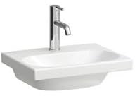 LAUFEN Lua Aufsatz-Handwaschbecken, 1 Hahnloch, ohne Überlauf, 450x350mm, H8160804001561, Farbe: Weiß
