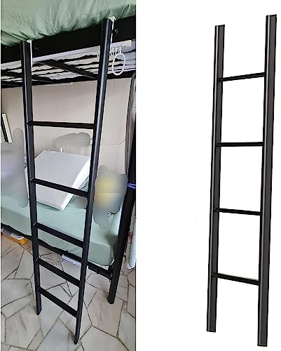 hochbett Leiter Hochbettleiter Innenbereich Etagenbett-Leiter, Wohnungen Schlafsaal Metall Rv Etagenbett Leiter, Schwerlast Doppelstufen-Leiter, 150 160 170 cm Leiter Zum Klettern Einstellbar (Color