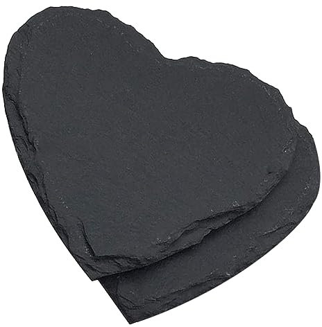 2Pcs japanese plates glass coasters for drinks black container black sconces butter board cheese bread board rock breakfast plate dessert storage plate sundries holder coffee Steak/406 ( Color : Black