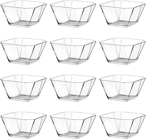 T24 Karen - Cuencos de cristal para postre (300 ml, 12 unidades, 300 ml)