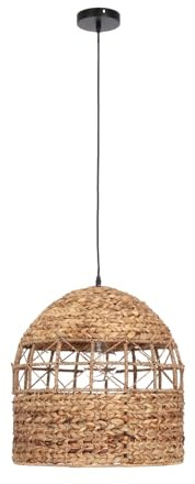 Decor Space Lampadario Malawi in metallo e giacinto d'acqua d 45 cm