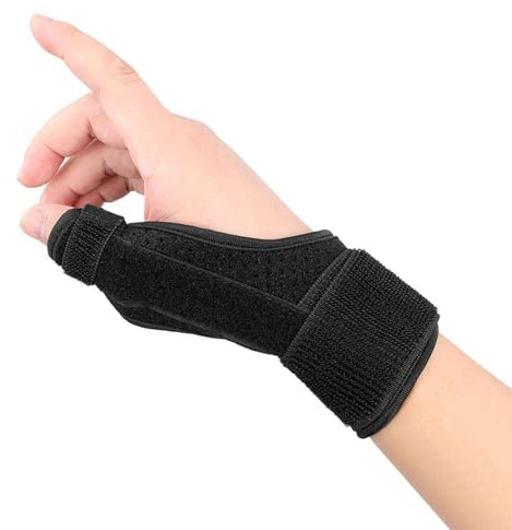 CZAYEFNH Muñequera Pulgar, Férula Transpirable Para el Pulgar Con 2 Férulas Metálicas, Inmovilizador del Pulgar Para el Túnel Carpiano, Artritis, Tendinitis y Esguinces