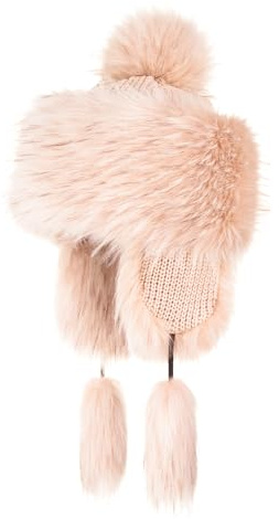 Futrzane Classic Mütze mit Ohrenklappen - Fliegermütze Damen - Russische Hut (S, Elfenbein Classic)