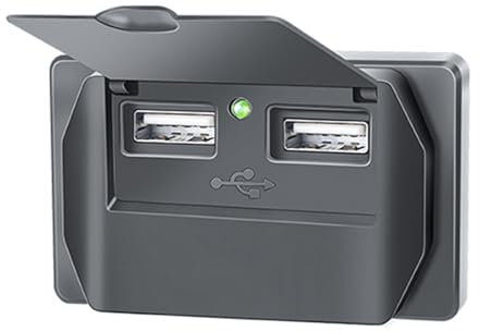Illkjasfc Quick Charge3.0 et PD Prise USB 12 V 24 V Support mural Chargeur USB Voiture Port Prise pour Bus Marine