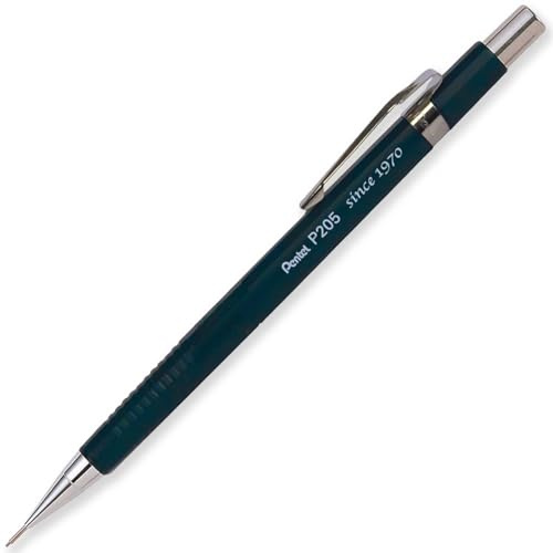 Pentel P205-JC Druckbleistift, japanische limitierte Auflage, HB 0,5 mm Spitze, nachfüllbar und einziehbar, dunkelblaugrauer Schaft, Einzelstift