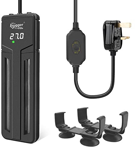 hygger Fish Tank Heater, 800W Submersible Aquarium Heater with Intelligent LED Digital Display Thermostat Controller for 454-680L Freshwater Saltwater Tank