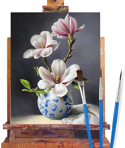 Malen Nach Zahlen Erwachsene Orchidee,Blume Malen Nach Zahlen DIY set Handgemalt Ölgemälde,Mit Pinseln und Acrylfarbe,Bastelset Erwachsene Frauen für Geschenke und Home Wand Dekoration (90x120cm) E92