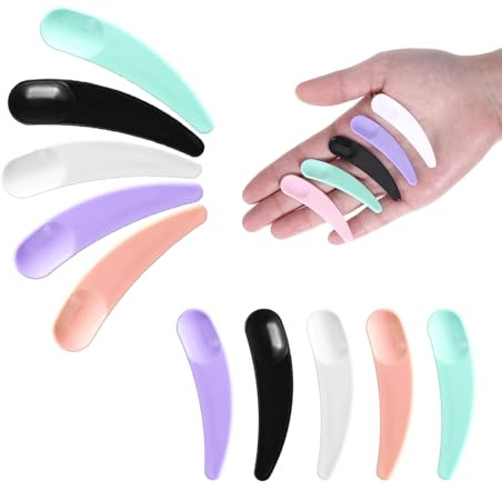 Wopanxye 100x Cosmetic Spatula for Makeup Face Mask, Mini Plastic Mud Spoon | Disposable Beauty Tool for Lotion, DIY Mixing, Skincare, Sampling, Waxing, Handmade Sub-packing Facial Mask Cream Scraper