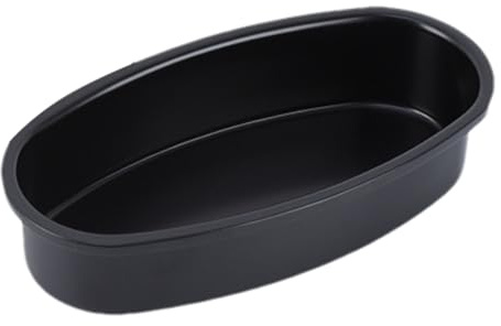 Sartén de tarta de queso ovalada - bandeja antiadherente de acero al carbono, molde ovalado para pasteles | Bandeja para pan, bandeja para cocinar para uso doméstico, sartén elíptica para