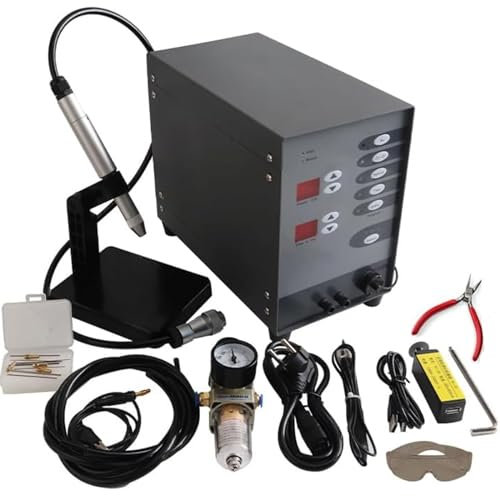 Jewelry welding machine kit, pulse tungsten arc spot welding machine can weld solid gold, aluminum, titanium and jewelry repair orthodontic 50A-600A