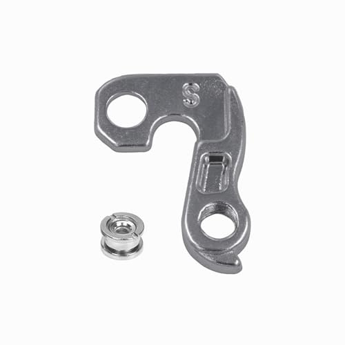 TerchPilet Rear Derailleur Hanger #48 GH-012 with Bolts – Compatible with Diamondback, Nishiki, Ghost, Univega, Falcon, Raleigh, Claud Butler, Shogun, Optima – Silver CNC Aluminum Alloy