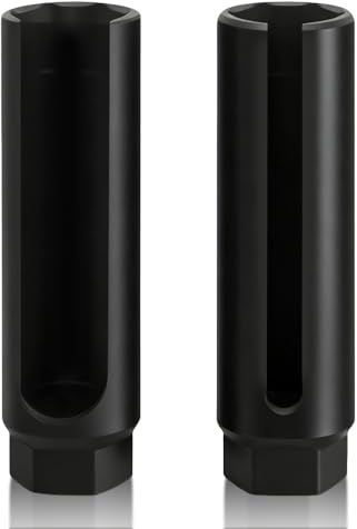 Wxeadu Douille pour Capteur D'oxygèn, Douille de Capteur D'oxygène 22mm, Douille pour Sonde Lambda avec Large Découpe Latérale, Douille Sonde Lambda, Clé à Molette pour Réparation Automobile
