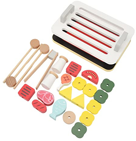 Yanmis Ensemble de Barbecue de Simulation, Jouets de Gril de Cuisine Colorés pour Enfants, Jeu de Rôle, Cuisine Imaginative, Jouets de Gril pour Enfants