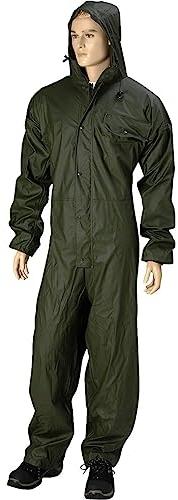Schutz-Overall PU auf Polyester Trägergewebe - 150 g/m² - Oliv - Größe: XL