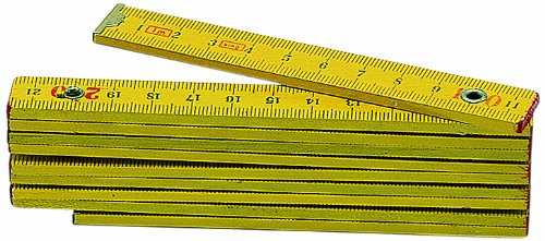 Metrica 22040 Mètre bois 1 m Jaune