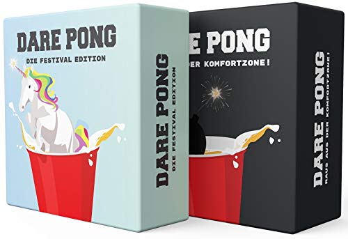Dare Pong® Vollversion + Festival Edition 2024 im Doppelpack! Die perfekte Kombi für Gartenpartys, Festivals, Sommerfeste und als Geschenk!