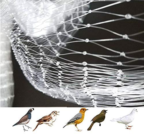 APOE Vogelnetz, Vogelschutznetz Engmaschig Stabil Obstbaumnetz Feinmaschig Pflanzenschutznetz für Gemüse, Garten, Teich, Weiß