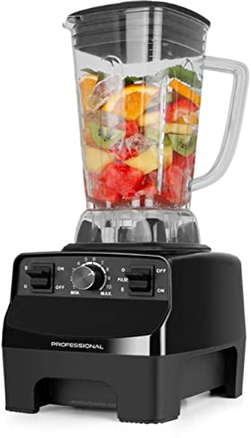 Frullatore a tazza professionale Motore AC ad alte prestazioni 1.500 W. Ideale per frullati, smoothies e cocktail Pica ghiaccio in pochi secondi. Capacità 2 litri