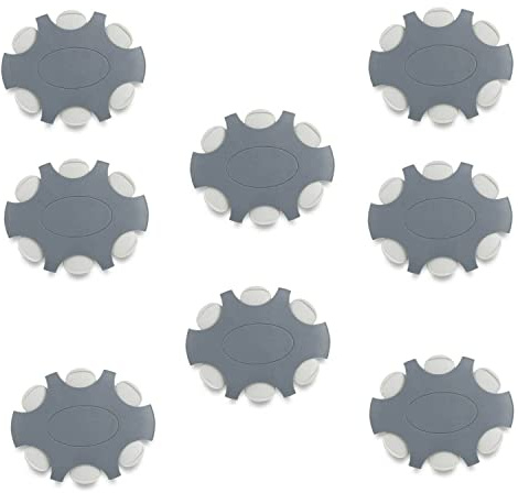 JB White 48 Stück ProWax Cerumenfilter für Hörgeräte von Oticon | & Bernafon, 8x Spender Disk mit 6 Werkzeugen und 6 Filtern, Wachschutz Filter, Hörgerät Zubehör -grau