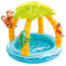 Intex 58417NP - Piscina Gonfiabile Baby Palma, Vinile, Multicolore, 102x86 cm