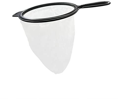Sacs filtrants réutilisables de grande taille en maille ultra fine, design amovible pour miel, café, jus, beurre, lait de noix (17,8 x 25,4 cm)