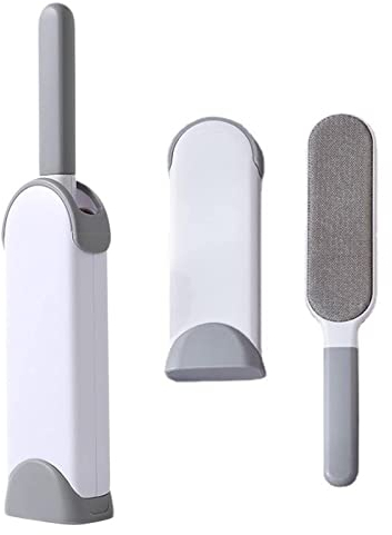 Self Cleaning Lint Brush Clothes Brush Two Sided Lint Brush Easy Wipe Clean Brush Removes Dust and Lint and Hair Brush Hair Remover Pet Brush