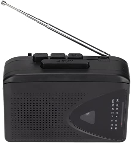 Tragbarer Kassetten Rekorder, FM AM Radio Tape Player, Eingebautes Mic, 2AA Batterie oder USB-Netzteil