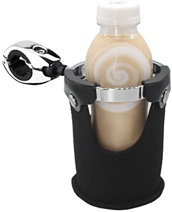 Bewinner Getränkehalter, Getränkehalter für ATV, Fahrrad, 7/8 Zoll bis 1/4 Zoll Lenker, Kinderwagen-Becherhalter, 360° drehbar, breite Kompatibilität, stabile