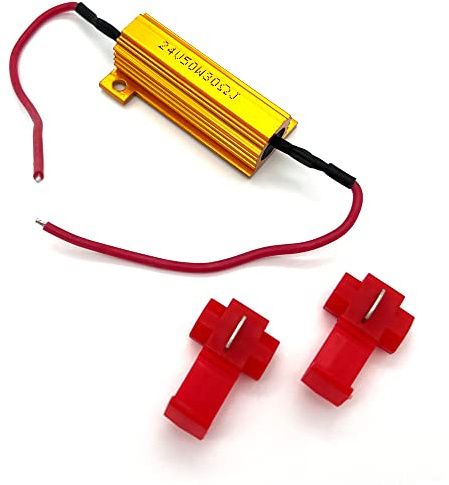 SAMETRUCK Widerstand für LED SMD Blinker Rückleuchte 12V 50W 8Ohm PKW KFZ Auto Beleuchtung Anhänger