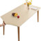 KFDZSW Mantel Impermeable, Mantel Elastico Ajustada Rectangular con Banda Elástica, Lavable Mantel PU Antimanchas Calor, para Cocina Mesa Jardin Exterior (Beige,90X150CM)