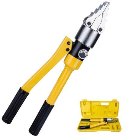Hydraulic Spreader, Integral Hydraulic Flange Spreader Tool 12T Portable Wedge Expander Splitter Manual Alloy Steel Stretching Pliers Maximum Spread 21.65 In(YQ-55)