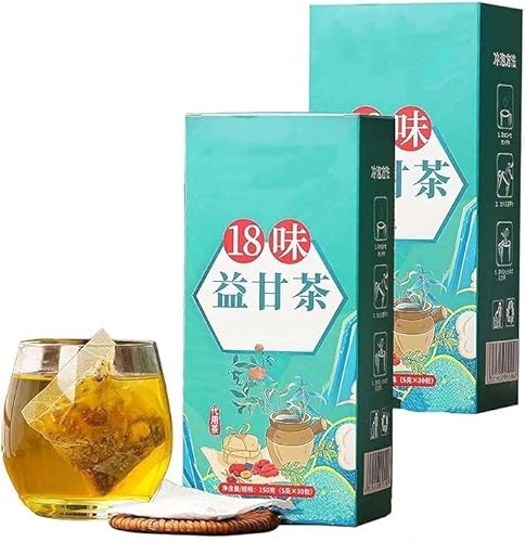 18 Flavors of Liver Protection Tea - 18 Flavors Liver Care Tea, Everyday Nourishing Liver Tea and Protect Liver Tea,Nourish The Liver and Protect The Liver,Chinese Nourishing Liver Tea (2 Box)