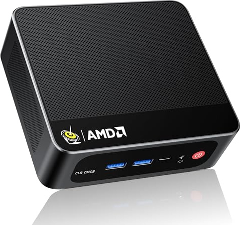 Beelink Mini PC, SER5 Pro 5825U AMD Ryzen 7 (4.5GHz) 16GB DDR4 500GB PCIe 3.0 SSD, 2.5G LAN, Wi-Fi 6/BT5.2, HDMI/DP/Type-C/4K Triple Display, Windows 11 Pro
